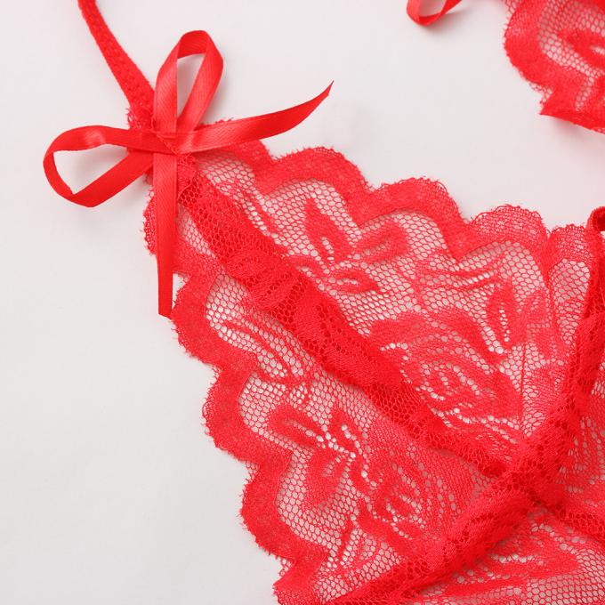 2020 Lace One-Piece Perspective Three-Point Sexy Lingerie