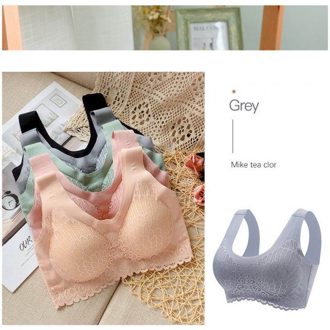 85kg 100kg Padded Push Up Sports Bra 95C 95D White Lace Panties 4