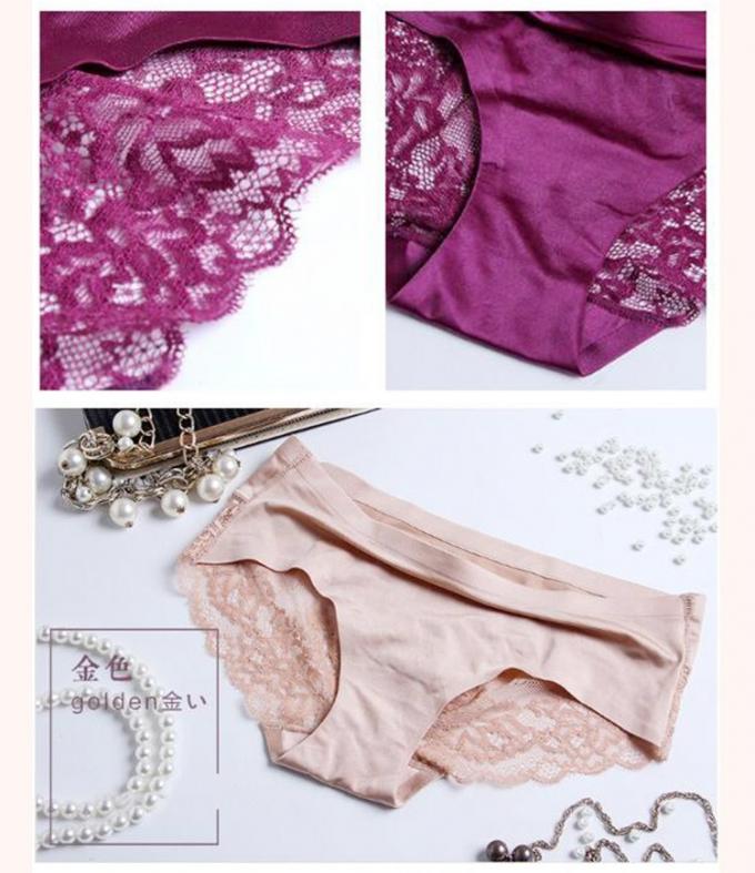 Hemp Lace Ladies Underwear Panties Sexy Seamless Knitted Ice Silk 5