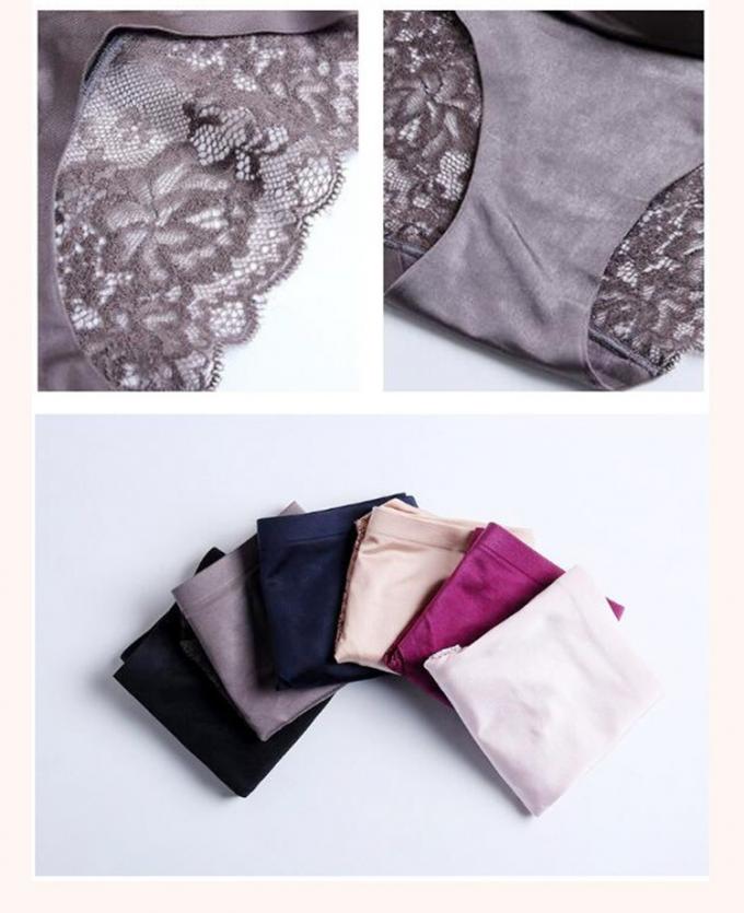 Hemp Lace Ladies Underwear Panties Sexy Seamless Knitted Ice Silk 7