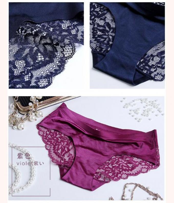 Hemp Lace Ladies Underwear Panties Sexy Seamless Knitted Ice Silk 4