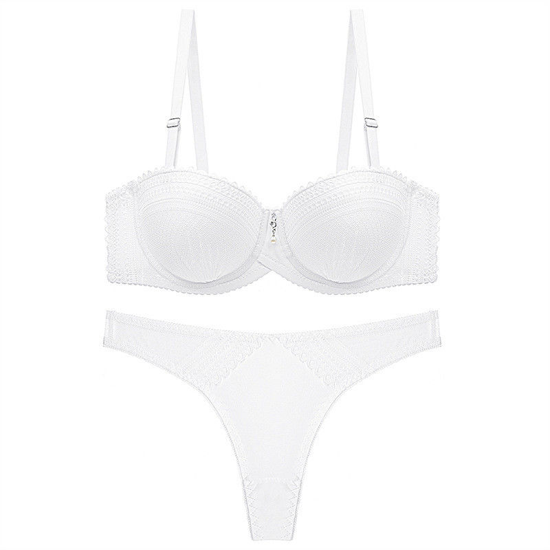 Solid Lady 90B 90C Sexy Panty Bra Set XXXL 50kg Womens Underwear Sets
