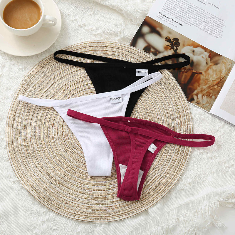 Breathable Sexy Cotton Undies 50kg 60kg Sexy T Pants Women Lady Thongs