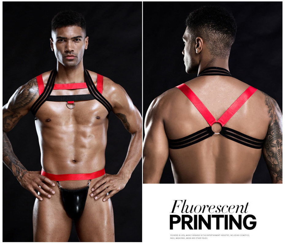 Nylon Sleeveless Men'S Sexy Lingeries Bodysuit 105cm Bust Catsuit Role Playing
