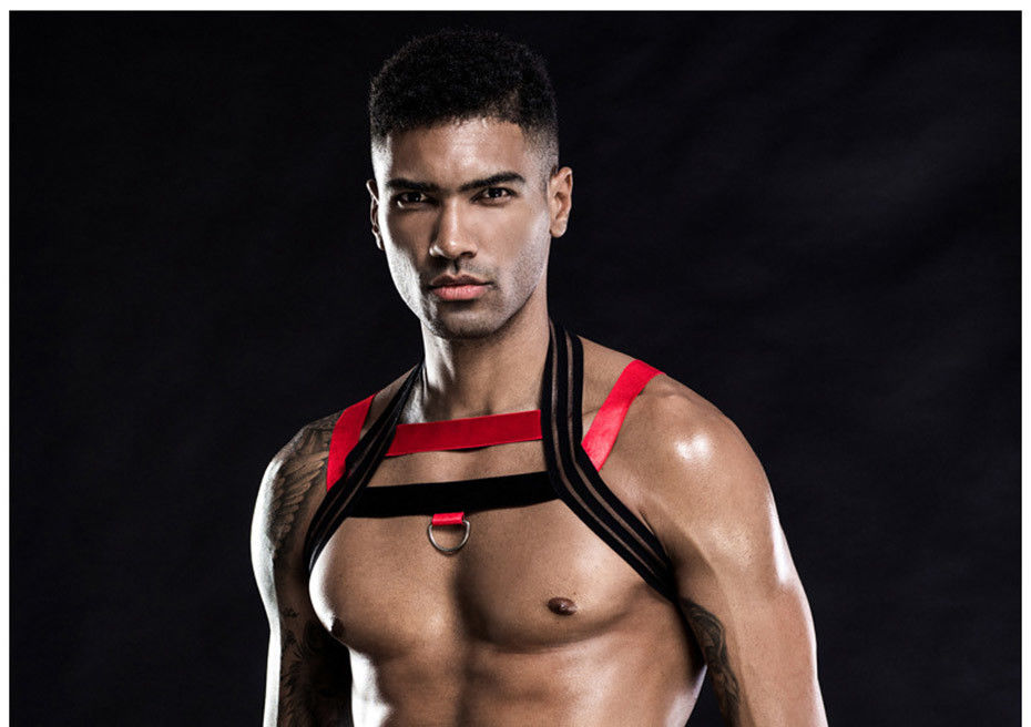 Nylon Sleeveless Men'S Sexy Lingeries Bodysuit 105cm Bust Catsuit Role Playing