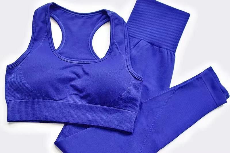 Training Suit Polyester Female Sports Bras S M L High Waist Fitness Leggings