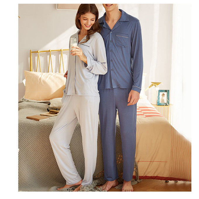 Fibers Lace Fabric Women Pajamas Sleepwear Knitted Sleep Wear House