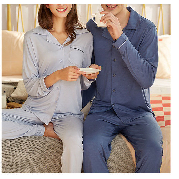 Fibers Lace Fabric Women Pajamas Sleepwear Knitted Sleep Wear House