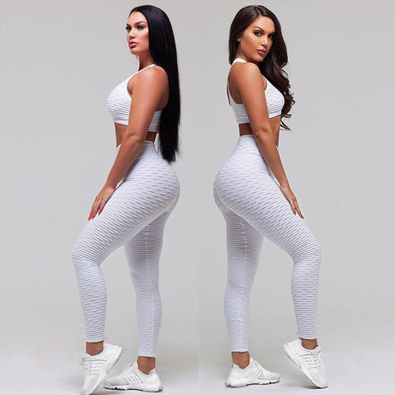Ribbed Sportswear Gym Yoga Clothes Seamless Workout Leggings For Women