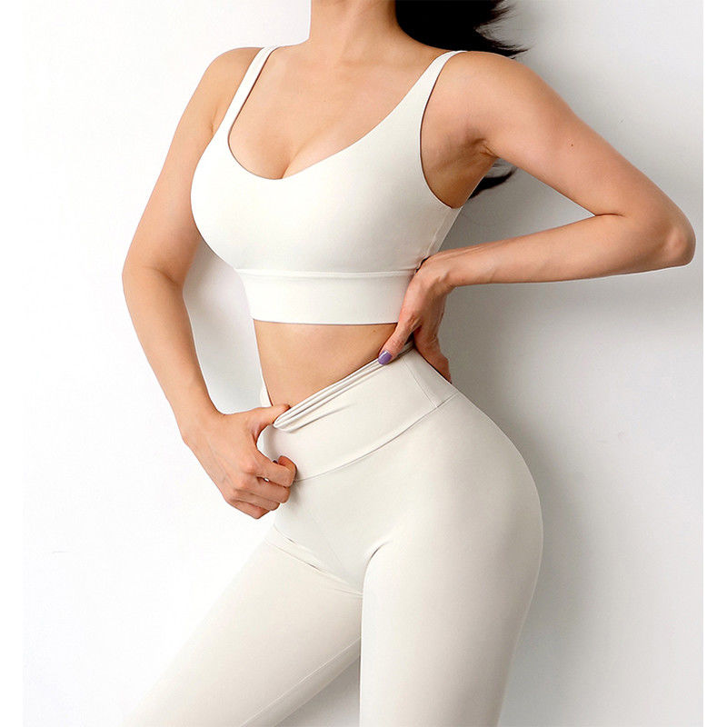 Breathable Gym Yoga Clothes Short Sleeved Womens Gym Workout Leggings Sweat Wicking