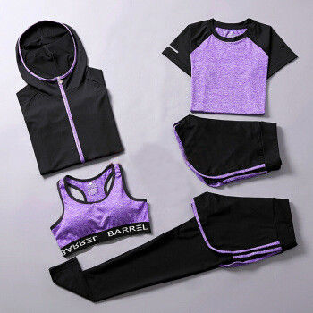 3pcs/Set Workout Crop Tops Bra For Teenager XXL Blue Antibacterial