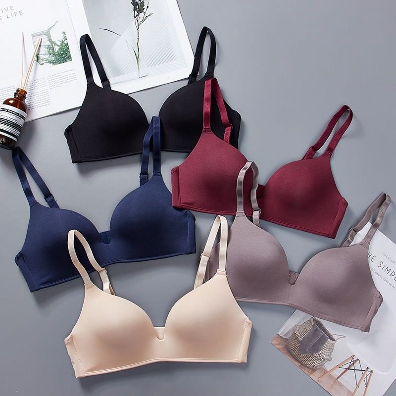 Breathable Sexy Women Bras Transparent Solid Antibacterial Wireless